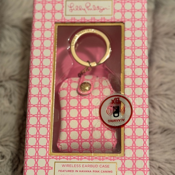 Lilly Pulitzer Other - Lilly Pulitzer Wireless Earbuds Case – Havana Pink Caning, NIP